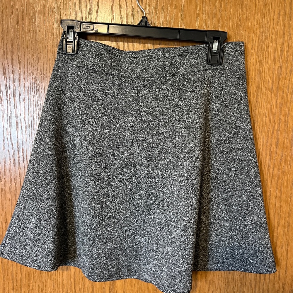 Divided Gray Marled Circle Skirt